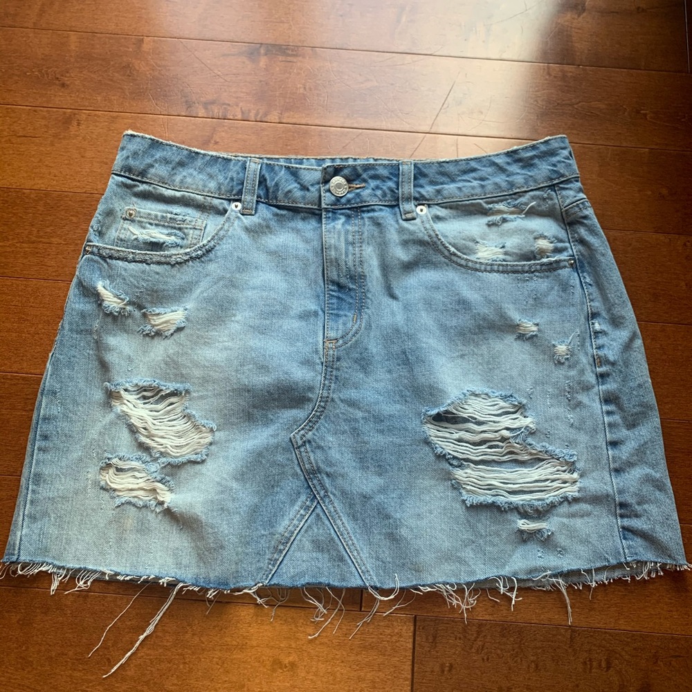 Garage denim skirt